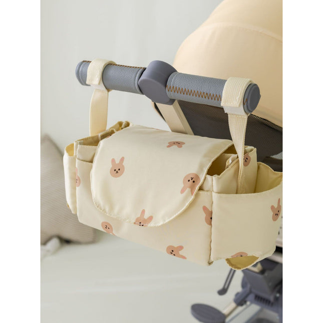 New Children's Stroller Hanging Bag Cartoon Bear Mommy Bag Diaper Bag Bottle Storage Bag Multi-Function