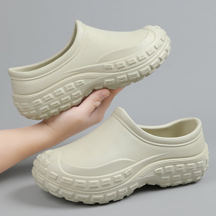 Chef Shoes Men's Non-Slip Waterproof and Oil-Proof Hotel Restaurant Canteen Kitchen Shoes Fashionable Nurs Shoes Light Rain Boots