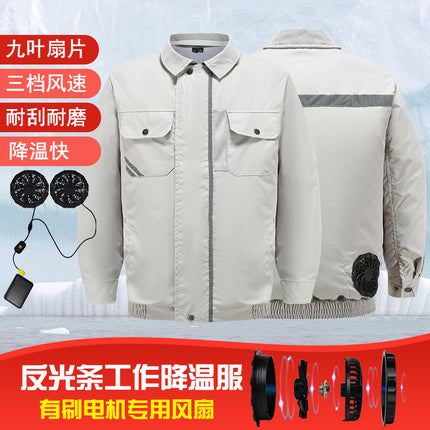 Summer tooling cooling work air conditioning clothing manufacturers wholesale labor protection work clothes usb air conditioning clothing double code work clothes