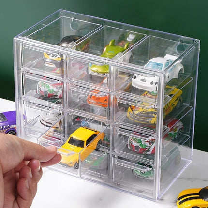 1:64 Alloy Car Storage Box Hot Wheels Domeka Kidsren's Flap Pocket Pants Car Organizer Multi-Layer Display Rack