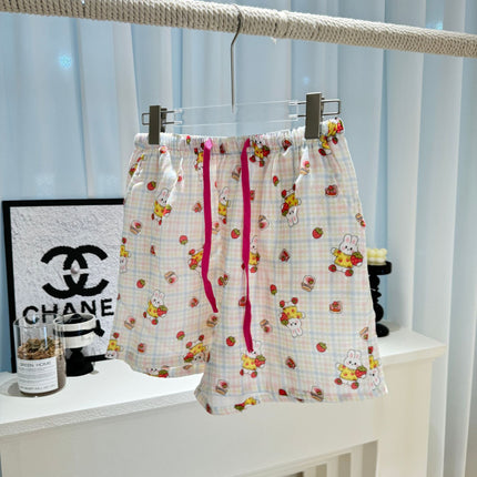 Very Easy to Wear! ! Cotton Loose Pajamas for Girls, Double-Layer Gauze Home Pants, Summer Shorts, Soft Walking Shorts