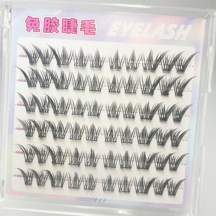 So Natural! Large-Capacity Sweet Girl Camellia Glue-Free False Eyelashes, Natural and Sweet Butterfly Eyelashes