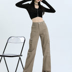 Khaki trousers / XS