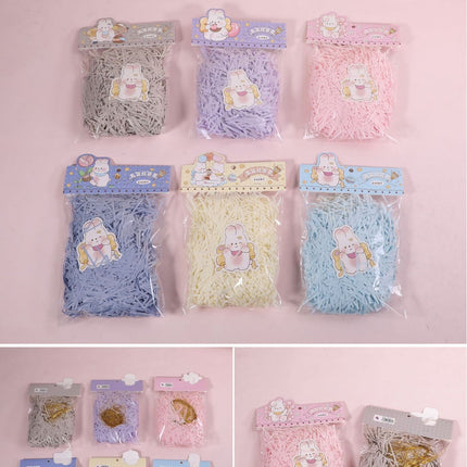 Raffia Decorative Gift Box Filling Shredded Paper Strips Creative Bedding Grass Wedding Packaging Wedding Candy Box
