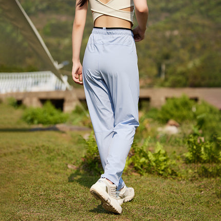 2024 summer outdoor sports quick-drying pants men's and women's ice silk cool pants breathable light hiking pants wholesale