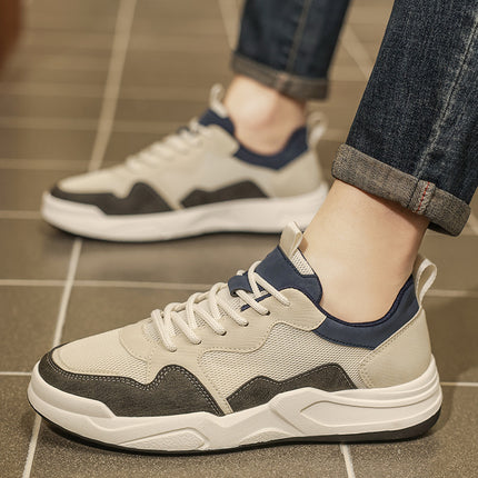 Men's Shoes Sports Shoes 2025 New Summer Breathable Boys Mesh Shoes Youth Fashion Casual Dad Sneakers