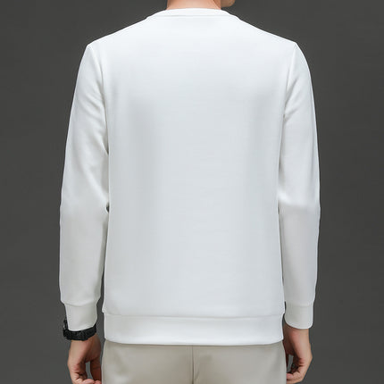 Mingdi Mouse Men's Autumn New Pure Cotton Long Sleeve T-Shirt Top Fashionable Round Neck Bottoming Shirt Men's Sweatshirt