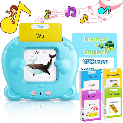 Cross-Border German Card Machine Talking Flash Cards German Card Machine Xiongbao Russian Early Education Machine
