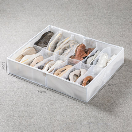 Shoe Box Storage Box Transparent Household Shoe Cabinet Shoe Box Space-saving Bed Bottom Shoe Box Dormitory Shoe Storage Artifact
