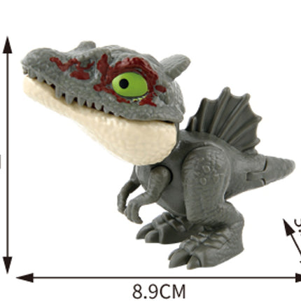Cross-border Hot Finger-biting Dinosaur Toy Finger-biting Dinosaur Pterosaur Model Joint Movable Mini Dinosaur Gashapon Machine