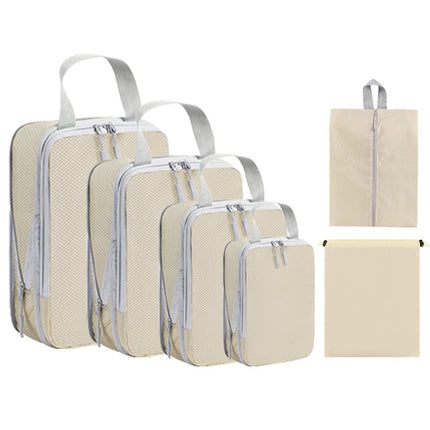 Foreign Trade Cross-Border Hot-Selling Travel Storage and Sorting Compression Bag Set Clothing Storage Trolley Case Neat and Portable