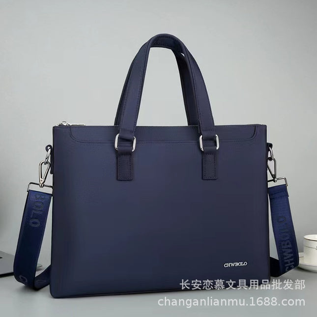 New Men's portable office bag Oxford cloth briefcase casual file bag shoulder messenger computer bag