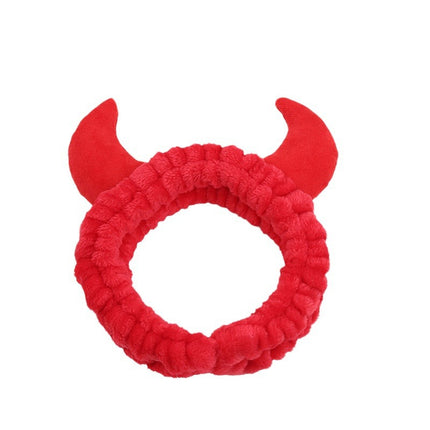 Cross-border Amazon Cartoon Funny Hair Band Animal Horn Cute Wash Face Hair Band Makeup Wide-brimmed Headband Hair Band