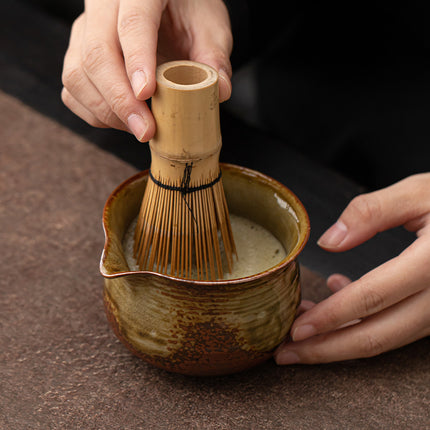 Kiln-Turned Threaded Tip Matcha Bowl, Tea Bowl, Song Dynasty Tea Art, Tea Making Tools, Tea Ceremony Accessories, Handmade
