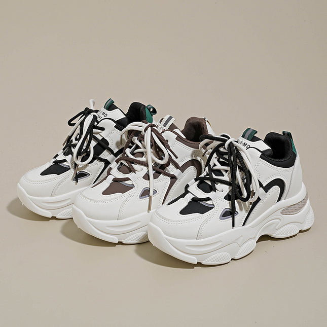 Women's Athletic Dad Sneakers for Petite Figures, Trendy, Fashionable, Casual, New 2025 Versatile Mesh Women's Shoes