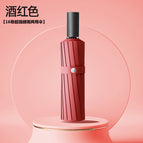 16 shares of hand-opened wine red for rain or shine