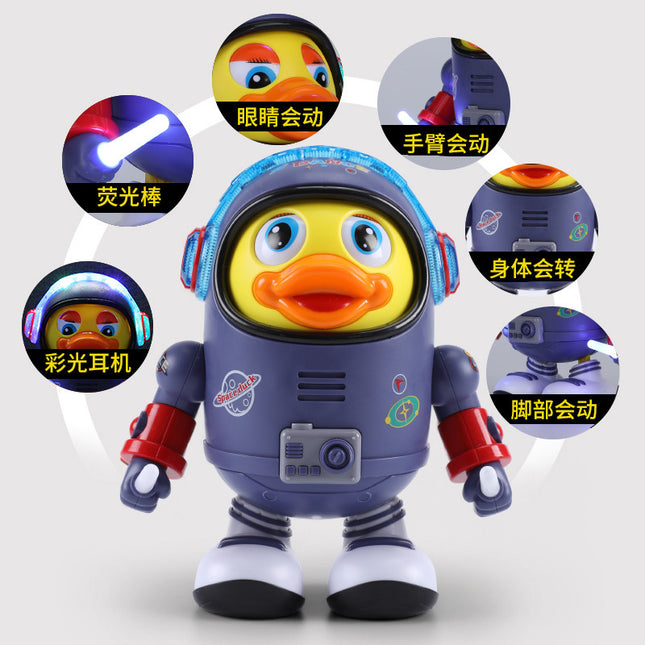 Electric Dancing Space Duck Baby Toy Light Music 5 Songs Early Education Singing Robot 1-3 Years Boys Girls / Canard Spatial Dansant Électrique Jouet Bébé Lumière Musique 5 Chansons Éveil Robot Chantant 1-3 Ans Garçon Fille