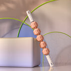 Five-ball water drop rubbing stick-white orange