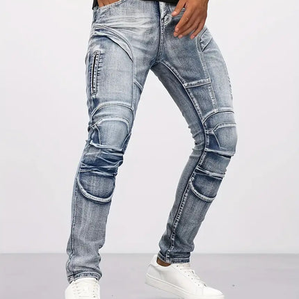 Foreign Trade Carefully Selects Good Goods, Motorcycle Jeans for Men, Stretch Cycling Pants, Kevlar Tear-Resistant Motorcycle Jeans