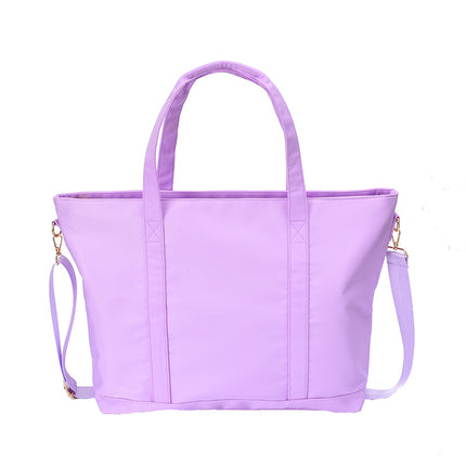 High quality women's tote bag nylon large capacity shoulder bag waterproof fabric macaron color women's bag