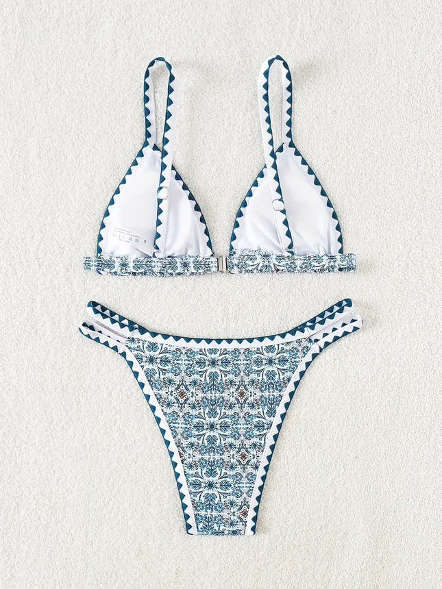 Yiyou Bikini 2025 New Foreign Trade Cross-Border Bikini Swimsuit Printed Split Women's Swimsuit Swimsuit