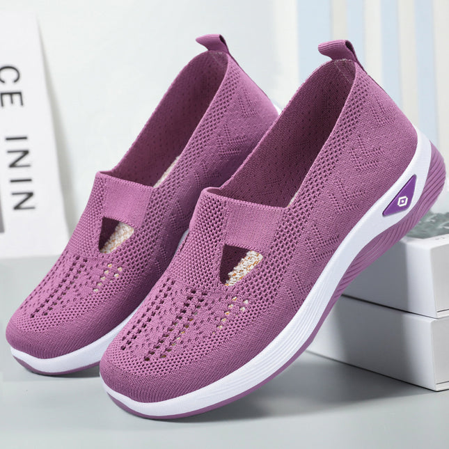 Shoes Women's Cross-border plus size Women's Shoes Soft Sole Not Tired Feet Slip-on Mother Shoes Mesh Breathable Old Beijing Cloth Shoes
