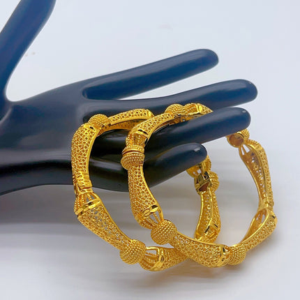 European and American live cross-border hot gold bracelet Dubai African bridal wedding open gold-plated bracelet factory wholesale