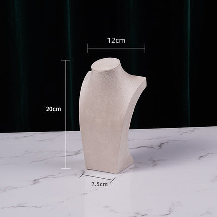 Flannel Necklace Display Stand portrait model jewelry stand clavicle chain necklace jewelry display shooting live display stand