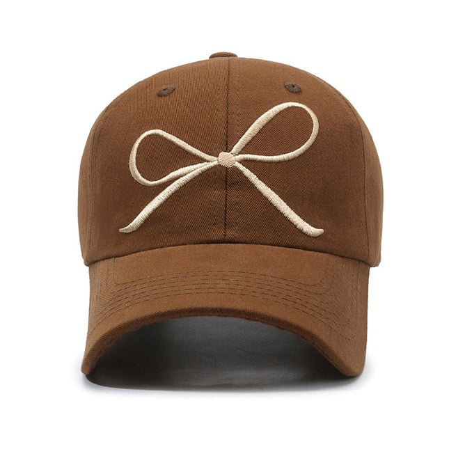 Guannuo Hat South Korea Embroidered Big Head Baseball Cap Women's Face Small Cap Wide Brim Big Face Widened Hat
