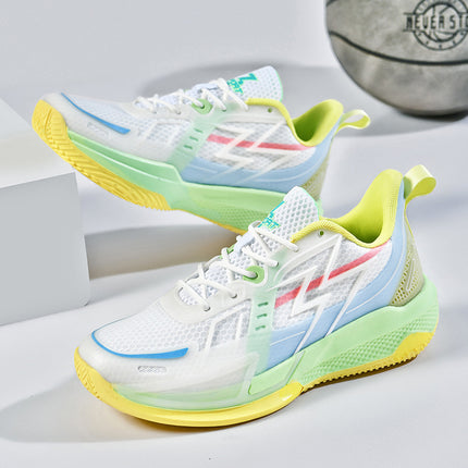 Foreign trade summer actual combat low-top basketball shoes men's and women's mesh breathable training shock absorption anti-skid sneaker a generation of hair