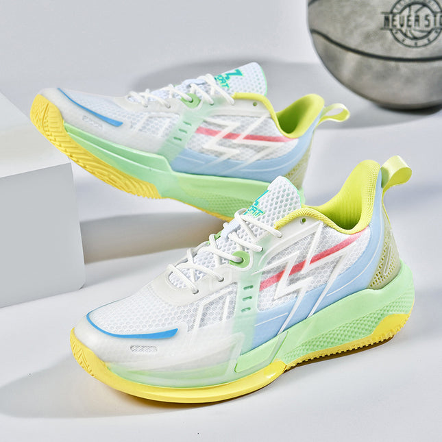Foreign trade summer actual combat low-top basketball shoes men's and women's mesh breathable training shock absorption anti-skid sneaker a generation of hair