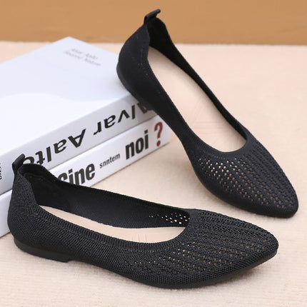 Women's Shoes Cross-Border Summer Casual Shoes Comfortable Breathable Shoes Lightweight Pointed Toe Shoes Versatile Shoes Women's Wholesale