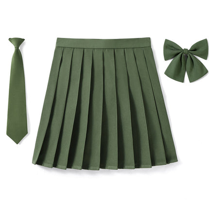 Factory Outlet in stock New High Waist Japanese plus size Animation Pleated Skirt Spring and Autumn COS Class Uniform School Uniform Men's and Women's Skirt