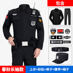Spring and autumn long sleeve tops+pants+logo+waist+hat / 160/S