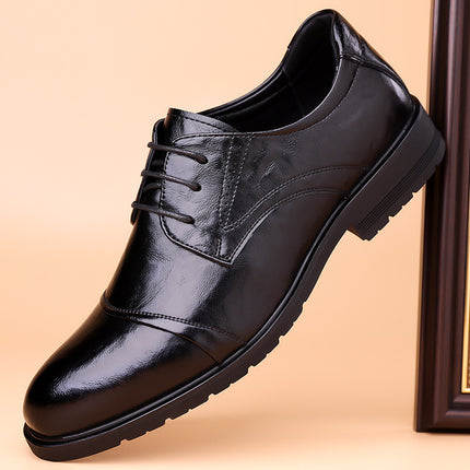 2024 Spring and Autumn New Men's Business Dress Shoes Men's Three-Joint Lace-Up Shoes Breathable Security Shoes 1999