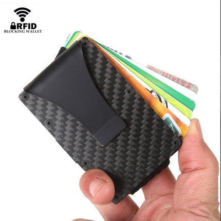 Cross-Border Aluminum Alloy Card Holder Rfid Anti-Theft Metal Wallet Men's Ultra-Thin Credit Card Holder Normcore Card Holder