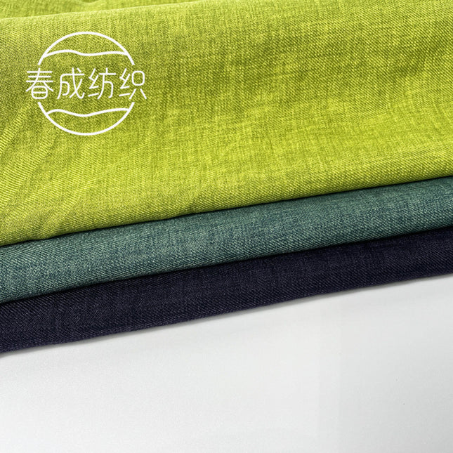 Wholesale Two-Color Lelis Twill Four-Way Stretch Fabric Windbreaker Draped Uniform Two-Color Flower Mark Suit Fabric