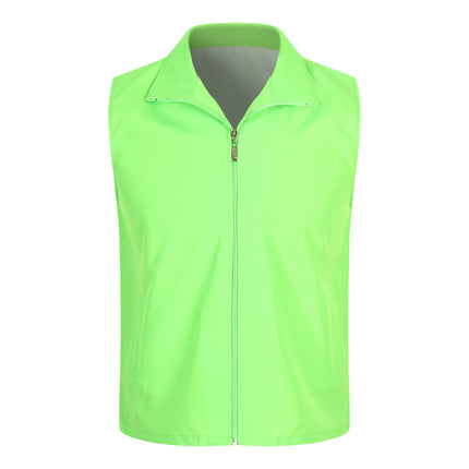 Volunteer Vest Advertising Shirt Customized Volunteer Reflective Work Clothes Customized Public Welfare Event Red Vest Printed with Logo