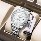 680 silver shell white steel strip style
