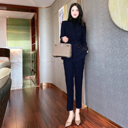 Small Suit Jacket Women's Suit Business Wear Temperament Goddess Fan Korean Casual Fashion Dress OL Work Clothes