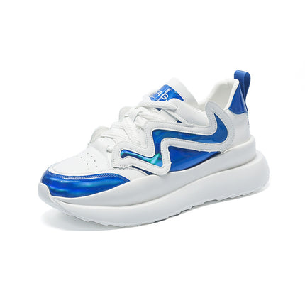 Daddy shoes 2023 New thick-soled men's shoes White shoes hidden height increasing lightweight shoes sports style casual shoes in stock