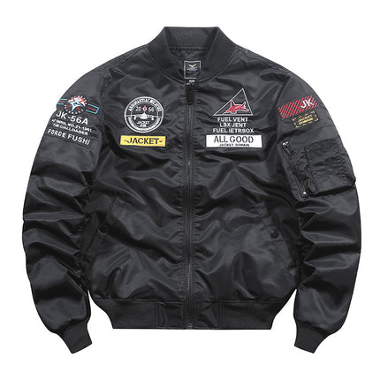 Heavy Embroidered Tough Guy Jacket Live Supply Cotton Thickened Air Force ma1 Bomber Jacket Men's Bomber Jacket