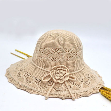 New Hat Women's Sun Hat Folding Large Cornice Hollow Sunscreen Sun Hat 2025 Outdoor Casual Fisherman Hat Basin Hat
