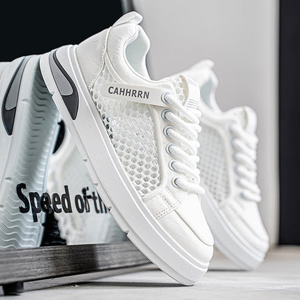 Men's Shoes 2026 New Style Breathable Fashion Simple Personality Sports Casual Versatile Flat Lightweight Sports Sneakers