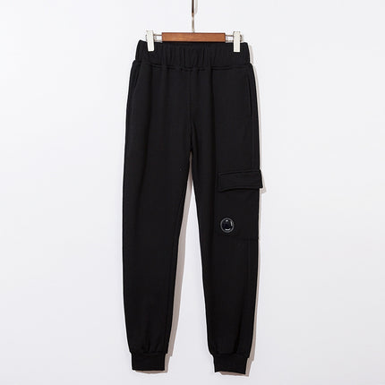 High Version Cross-Border Cp European and American Functional Lens Casual Men's and Women's Loose Autumn and Winter Simple Pure Color Sports Pants and Sweatpants