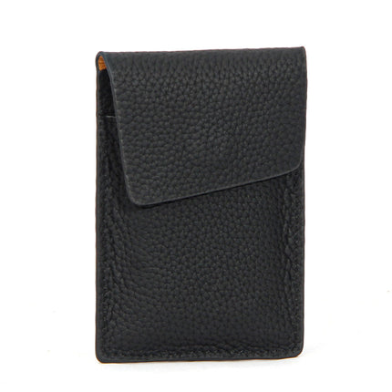 New ultra-thin lightweight leather card case multi-card pull-out ID set simple solid color ID card set Wholesale