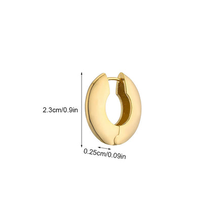 2025 New Minimalist Style Hoop Earrings, Cool and Trendy Ins Style, Unique and High-End, Versatile and Elegant Earrings