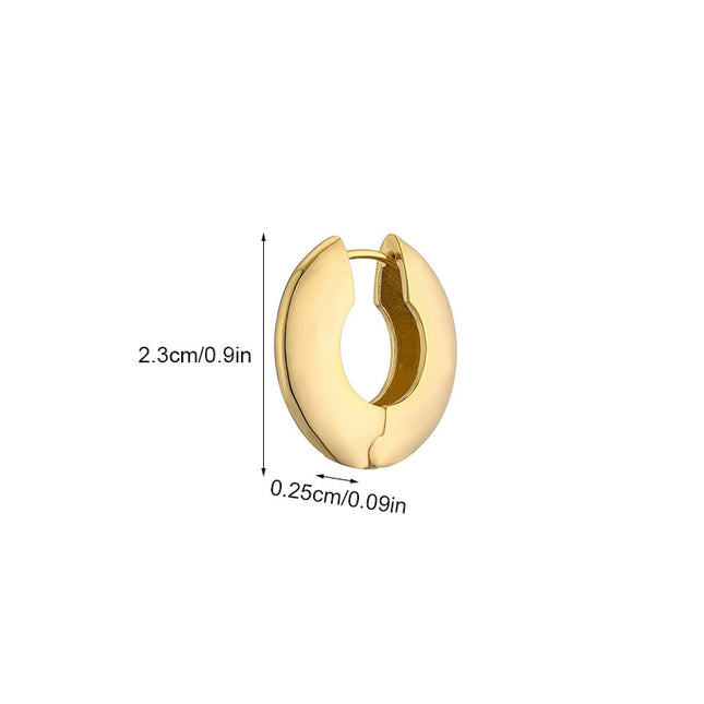 2025 New Minimalist Style Hoop Earrings, Cool and Trendy Ins Style, Unique and High-End, Versatile and Elegant Earrings