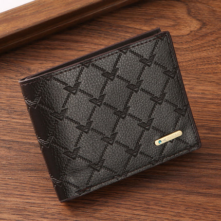 2024 New Cross-Border Supply Pu Coin Wallet Card Holder Men's Wallet Short Source Manufacturer Wallet Wholesale