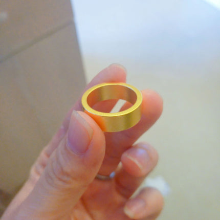 Ancient law inheritance flat-bottomed ring sand gold lovers pair ring matte plain men's and women's classic plain ring ring bracelet wholesale